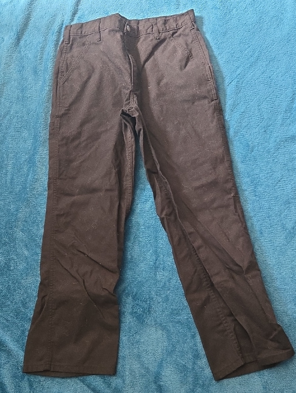 Classic Men's Black Chino Pants - Straight Fit